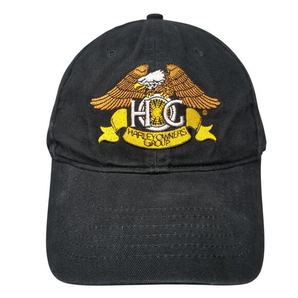 Harley Owners Group Sacramento Ca Chapter Slideback Baseball Cap Black One Size - Picture 1 of 9